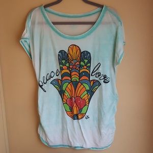 Lane Bryant Peace Love Thin Tee